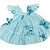 Vestido Azul Borboletas Boneca Bebe Reborn  - 48Cm - Imagem 3
