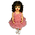 Vestido Rosa Com Babados Boneca Bebe Reborn  - 55Cm - Imagem 2