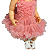 Vestido Rosa Com Babados Boneca Bebe Reborn  - 55Cm - Imagem 3