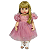 Vestido Rosa Para Festa Boneca Bebe Reborn  - 55Cm - Imagem 2