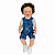 Conjunto Macacão Azul Com Estampa de Skate Boneca Bebe Reborn - 55Cm - Imagem 2