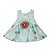 Vestido Azul Com Flor Boneca Bebe Reborn - 55Cm - Imagem 1