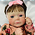 Boneca Reborn Bebe Corpo de tecido Flora - 48cm - Imagem 3