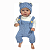 Boneco Bebe Reborn Corpo de tecido Luan - 48cm - Imagem 1