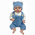 Boneco Bebe Reborn Corpo de tecido Luan - 48cm - Imagem 2