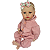 Boneca Bebe Reborn Corpo de tecido Andreia - 48cm - Imagem 5