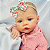 Boneca Bebe Reborn Corpo de tecido Andreia - 48cm - Imagem 2
