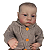 Boneco Bebe Reborn Corpo de tecido Nino - 48cm - Imagem 3