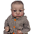 Boneco Bebe Reborn Corpo de tecido Nino - 48cm - Imagem 1
