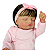 Boneca Bebe Reborn Corpo de tecido Any Roupinha Rosa - 48cm - Imagem 2