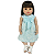 Vestido Azul Com Glitter Boneca Bebe Reborn - 55Cm - Imagem 2