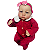 Boneca Bebe Reborn Corpo de tecido Nina - 48cm - Imagem 4