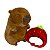 Pelúcia Capivara com Chapéu de Morango - Imagem 3