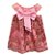 Vestido Rosa Com Bordado Boneca Bebe Reborn - 55Cm - Imagem 1