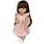 Boneca Bebe Reborn Corpo de Silicone Aurora com Vestido Rosa - 55cm - Imagem 3
