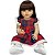 Boneca Bebe Reborn Corpo de Silicone Aurora com Vestido Vermelho - 55cm - Imagem 4