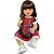 Boneca Bebe Reborn Corpo de Silicone Aurora com Vestido - 55cm - Imagem 1