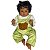 Boneco Bebe Reborn Corpo de tecido Enzo Roupinha de Urso- 48cm - Imagem 1