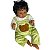 Boneco Bebe Reborn Corpo de tecido Enzo Roupinha de Urso- 48cm - Imagem 3