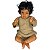 Boneco Bebe Reborn Corpo de tecido Enzo Roupinha Marrom - 48cm - Imagem 1