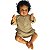 Boneco Bebe Reborn Corpo de tecido Enzo Roupinha Marrom - 48cm - Imagem 3