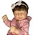 Boneca Bebe Reborn Carol Corpo de Silicone Roupinha de Frio Rosa - 48cm - Imagem 2