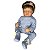 Boneca Bebe Reborn Corpo de Silicone Any Roupa de Frio Azul - 55cm - Imagem 4