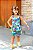 Conjunto Azul Flores - Imagem 1