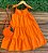 Vestido Laranja com alça ajustável - Imagem 1