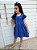 Vestido azul com manga - Imagem 1