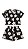 Conjunto Preto com Flores brancas - Imagem 1
