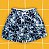 Tactel floral azul marinho - Imagem 1