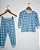 Pijama Xadrez Azul - Imagem 1