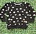 Conjunto moletom Preto com Poá branco - Imagem 2