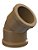 Joelho 45 Soldavel PVC - a 110mm - Amanco + - Imagem 1