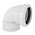Joelho 90 Esgoto Branco PVC com Anel Tamanho: 40mm - Imagem 1