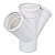 Juncao Esgoto Dupla PVC - 75MM X 75MM - Imagem 1
