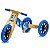Triciclo 4 em 1 Z1quinha Azul Madeira de Brincar - Imagem 1