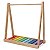 Arara Para Roupas Infantis - Colorida Madeira de Brincar - Imagem 1