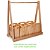 Arara Para Roupas Infantis - Natural Madeira de Brincar - Imagem 4