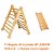 Kit Triângulo Articulado 4P JUNIOR Natural + Rampa Escorregador - Imagem 1