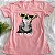 T- Shirt Mood Dog Óculos - Rosa Iogurte - Imagem 1