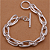Pulseira Bracelete de Corrente unissex | Prata - Imagem 3