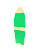 Skate Simulador de Surf Lelo Lixa Verde Rodas Face Skate Chalk 70mm 86a - Imagem 2