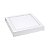 Luminária Sobrepor Quadrada Branca Flat LED 18w 6500k 20x20cm LLSQ618F - Imagem 1