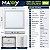 Painel LED Sobrepor Quadrado 18W 6500K Maxxy MAX-3186 - Imagem 9