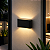 Arandela Sobrepor Preta Pastilha 2 Fachos 12w 3000k IP65 Bivolt 259987 - Imagem 3