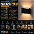 Arandela Sobrepor Preta Pastilha 2 Fachos 12w 3000k IP65 Bivolt 259987 - Imagem 5
