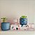 Cachepot Decorativo Mosaico Linhas em Cimento - Imagem 2