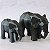Escultura de Elefante em Poliresina G e M - Imagem 2